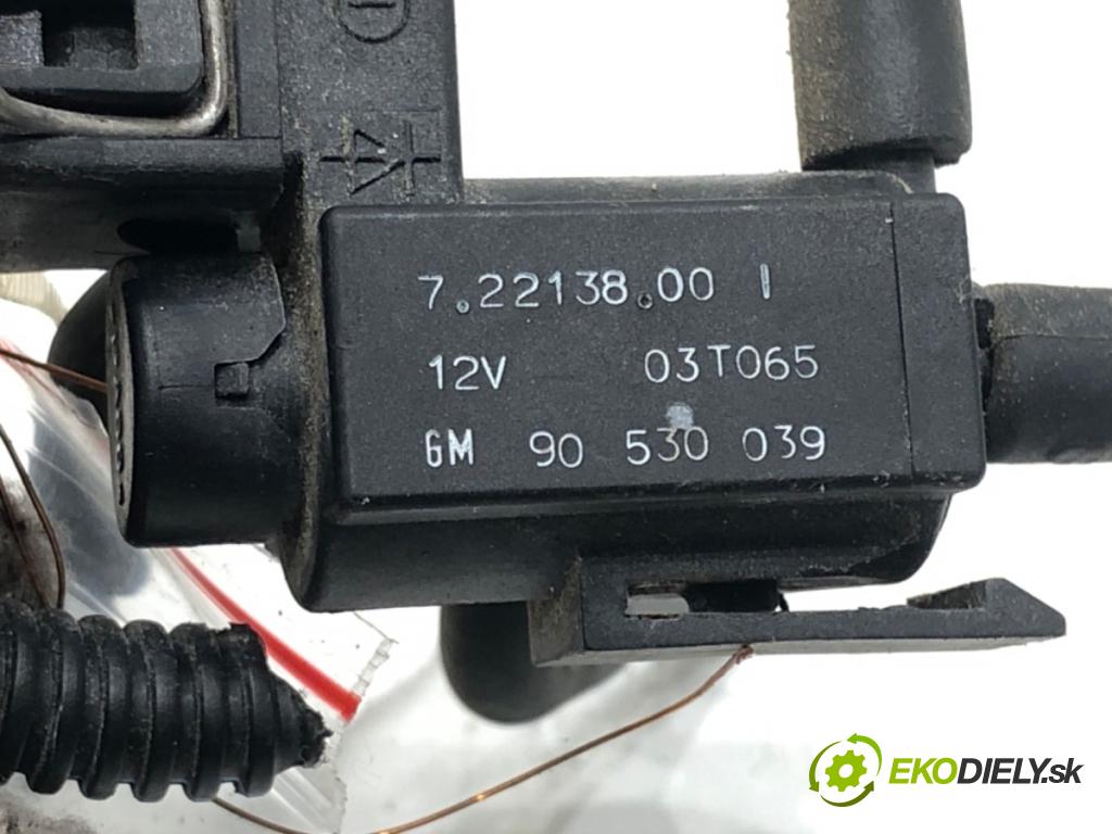 OPEL ZAFIRA A nadwozie wielkoprzestrzenne (MPV) (T98) 1999 - 2005    2.0 DTI 16V (F75) 74 kW [101 KM] olej napędowy 2000 - 2005  Ventil tlaku 90530039 (Ventily)