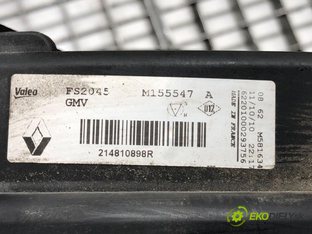 RENAULT GRAND SCÉNIC III (JZ0/1_) 2009 - 2022    2.0 dCi (JZ0Y) 110 kW [150 KM] olej napędowy 2009 - 2022  Ventilátor chladiča 214810898R (Ventilátory)