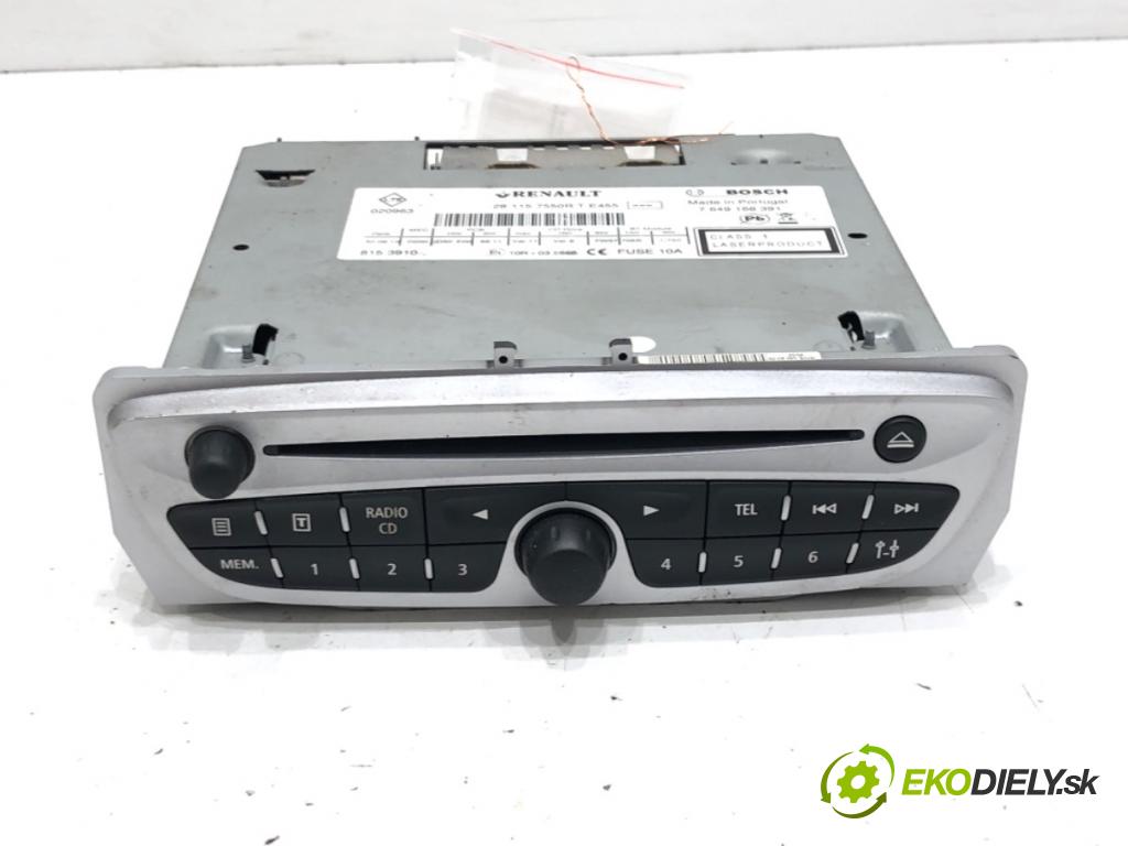 RENAULT GRAND SCÉNIC III (JZ0/1_) 2009 - 2022    2.0 dCi (JZ0Y) 110 kW [150 KM] olej napędowy 2009 - 2022  RADIO 281157550R (Audio zariadenia)