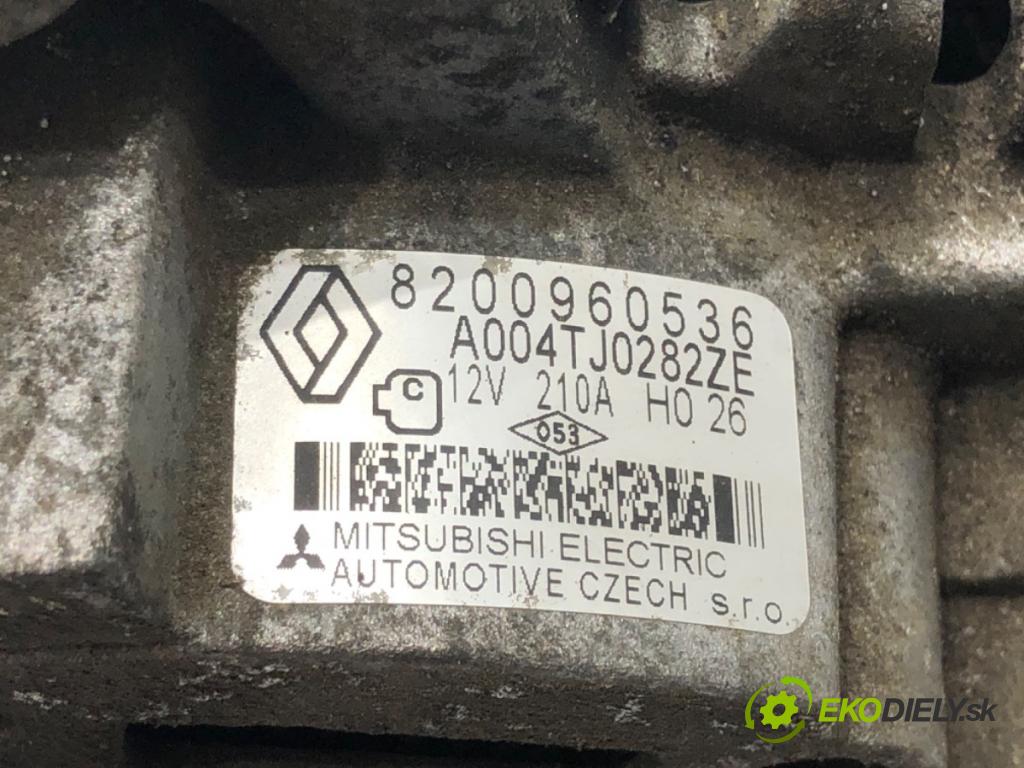 RENAULT GRAND SCÉNIC III (JZ0/1_) 2009 - 2022    2.0 dCi (JZ0Y) 110 kW [150 KM] olej napędowy 2009 - 2022  Alternátor 8200960536 (Alternátory)