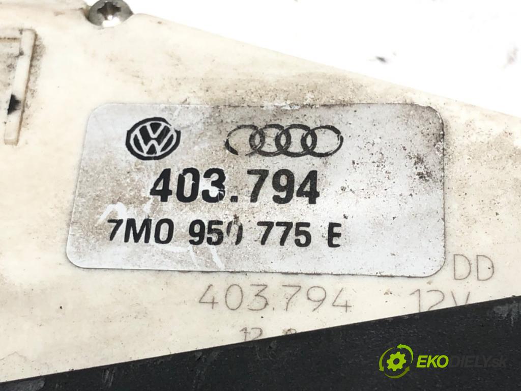 VW SHARAN (7M8, 7M9, 7M6) 1995 - 2010    1.9 TDI 85 kW [115 KM] olej napędowy 2000 - 2010  zámok dveře pravý zadní část
