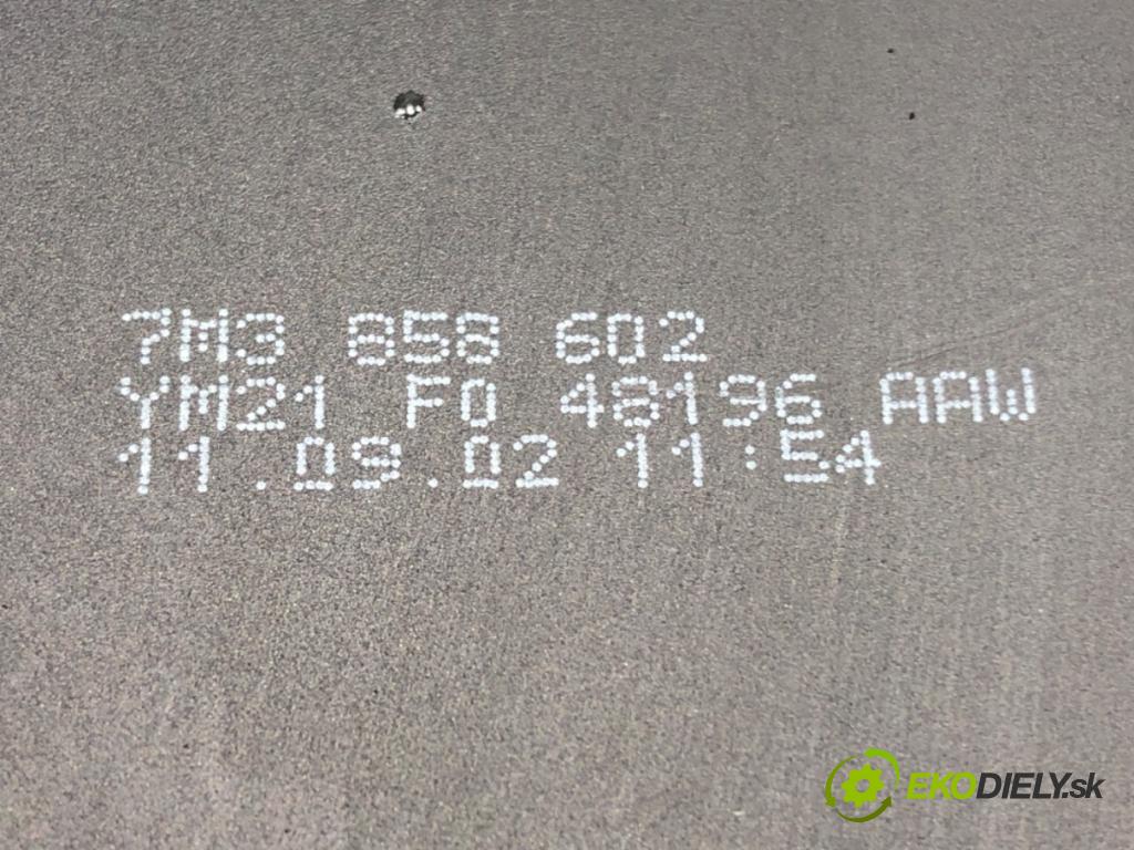 VW SHARAN (7M8, 7M9, 7M6) 1995 - 2010    1.9 TDI 85 kW [115 KM] olej napędowy 2000 - 2010  Držiak na nápoje 7M3858602 (Úchyty, držiaky na nápoje)