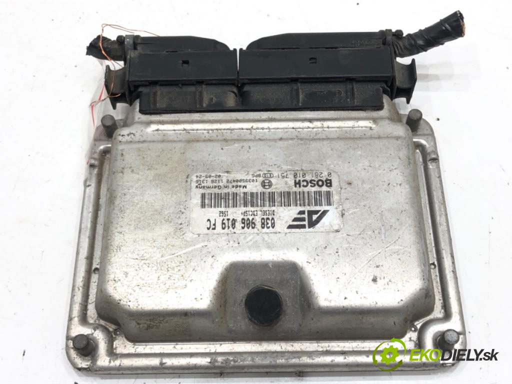 VW SHARAN (7M8, 7M9, 7M6) 1995 - 2010    1.9 TDI 85 kW [115 KM] olej napędowy 2000 - 2010  riadiaca jednotka Motor 038906019FC (Riadiace jednotky)