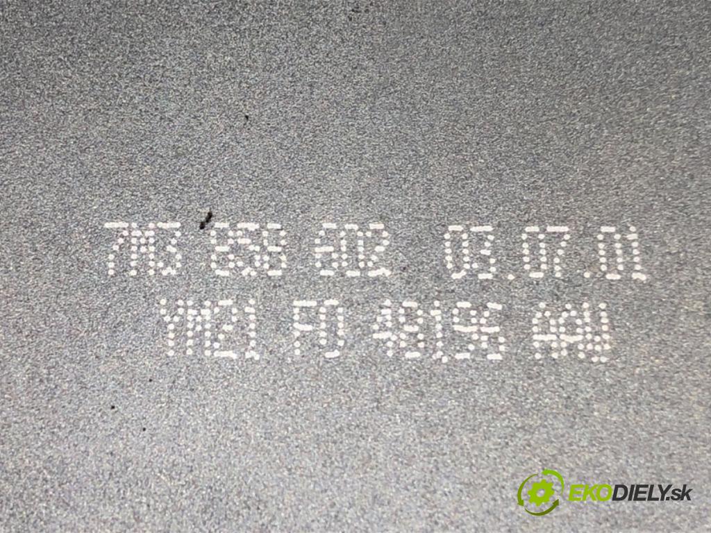 VW SHARAN (7M8, 7M9, 7M6) 1995 - 2010    1.9 TDI 85 kW [115 KM] olej napędowy 2000 - 2010  Držiak na nápoje 7M3858602 (Úchyty, držiaky na nápoje)