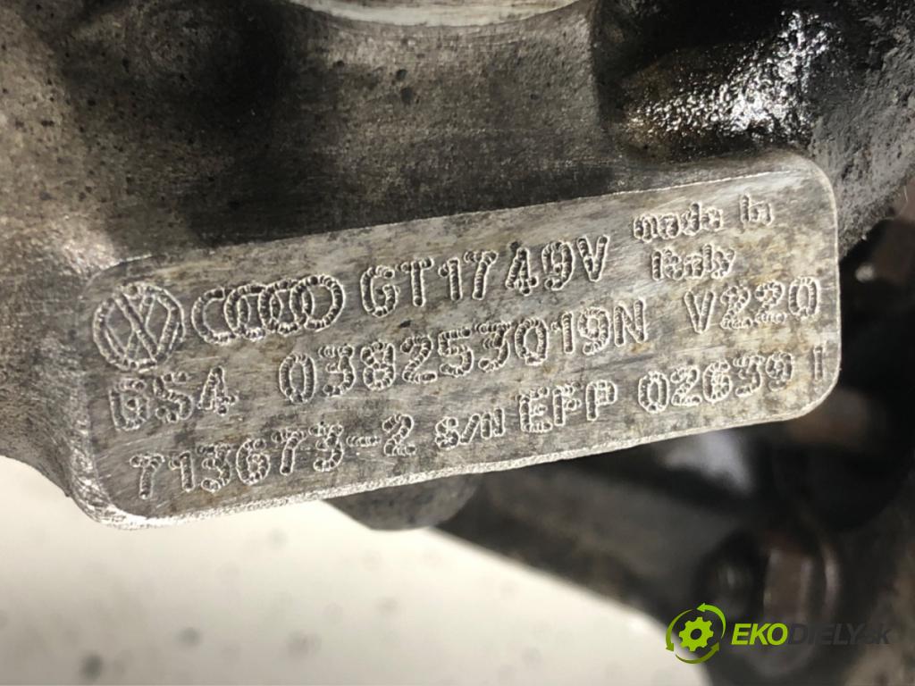 VW SHARAN (7M8, 7M9, 7M6) 1995 - 2010    1.9 TDI 85 kW [115 KM] olej napędowy 2000 - 2010  turbo  (Turbodúchadla (kompletní))