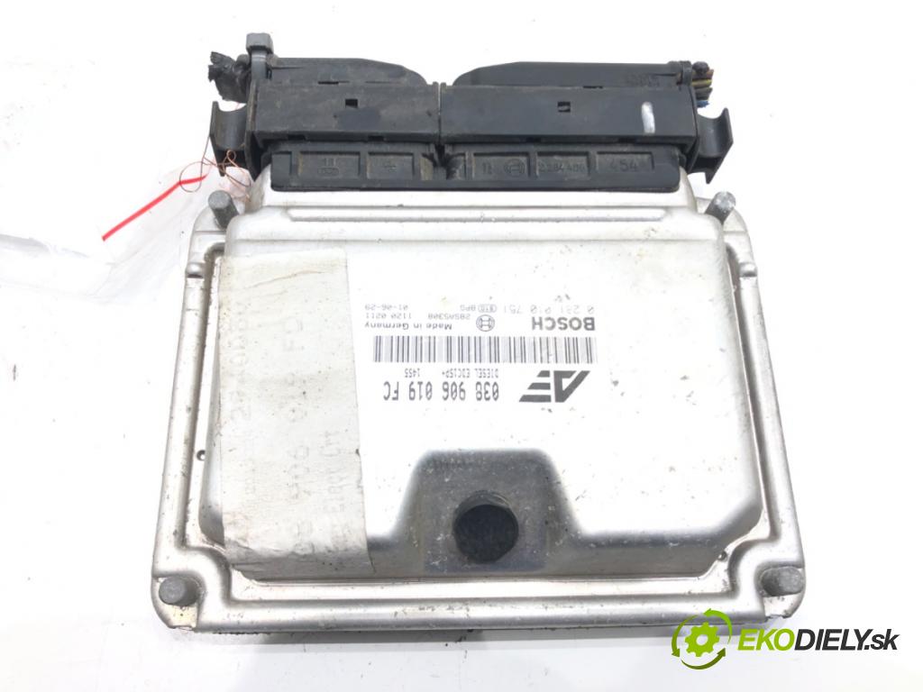 VW SHARAN (7M8, 7M9, 7M6) 1995 - 2010    1.9 TDI 85 kW [115 KM] olej napędowy 2000 - 2010  riadiaca jednotka Motor 038906019FC (Riadiace jednotky)