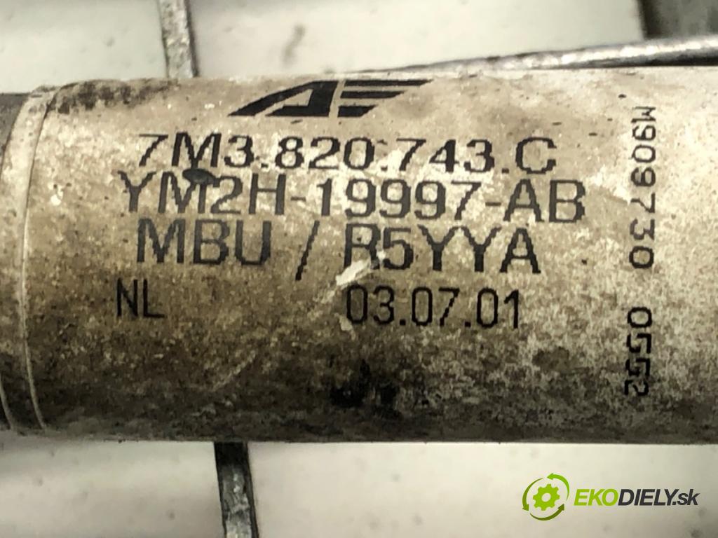 VW SHARAN (7M8, 7M9, 7M6) 1995 - 2010    1.9 TDI 85 kW [115 KM] olej napędowy 2000 - 2010  rúrka klimatizácie 7M3820743C (Rúrky klimatizácie)