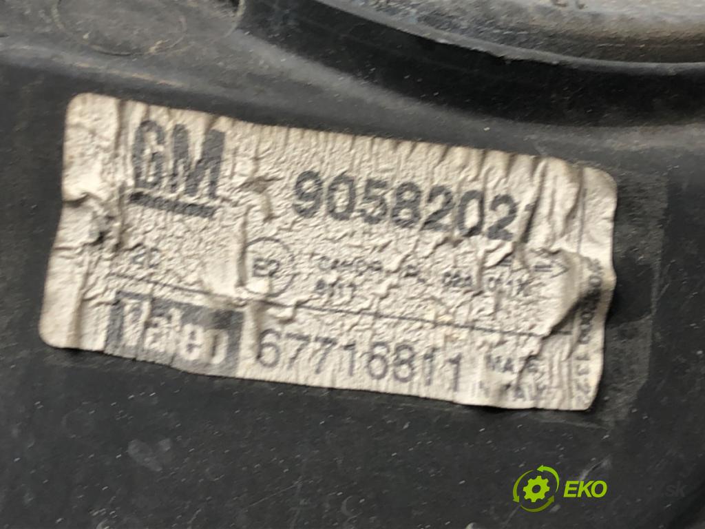 OPEL ZAFIRA A nadwozie wielkoprzestrzenne (MPV) (T98) 1999 - 2005    1.8 16V (F75) 92 kW [125 KM] benzyna 2000 - 2005  Svetlomet ľavy predný 90582021