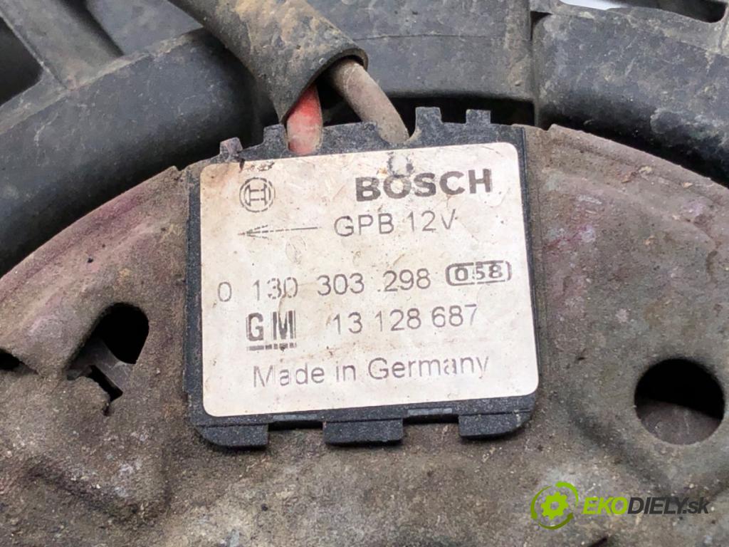 OPEL ASTRA G liftback (T98) 1998 - 2009    1.6 LPG (F48) 62 kW [84 KM] Benzyna / gaz samochodowy (LPG) 1998 - 2005  Ventilátor klimatizácie 13128687 0130303298 (Ventilátory chladičov klimatizácie)