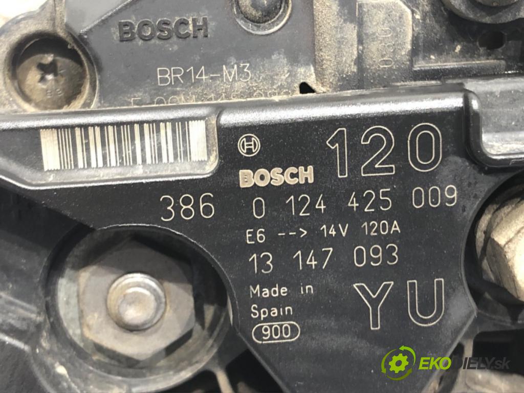 OPEL ASTRA G liftback (T98) 1998 - 2009    1.6 LPG (F48) 62 kW [84 KM] Benzyna / gaz samochodowy (LPG) 1998 - 2005  Alternátor 0124425009 (Alternátory)