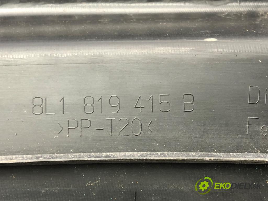 AUDI A3 (8L1) 1996 - 2006    1.9 TDI 66 kW [90 KM] olej napędowy 1996 - 2001  Torpédo, plast pod čelné okno 8L1819415B (Torpéda)