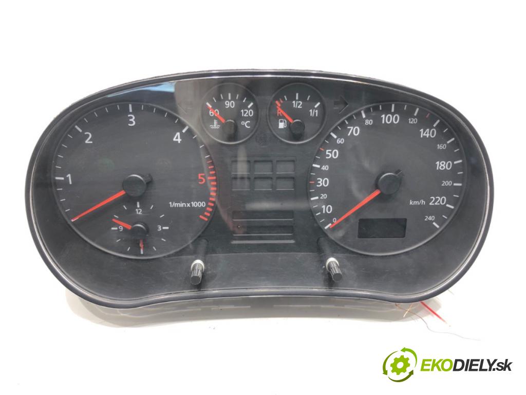 AUDI A3 (8L1) 1996 - 2006    1.9 TDI 66 kW [90 KM] olej napędowy 1996 - 2001  Prístrojovka 8L0919860D (Prístrojové dosky, displeje)