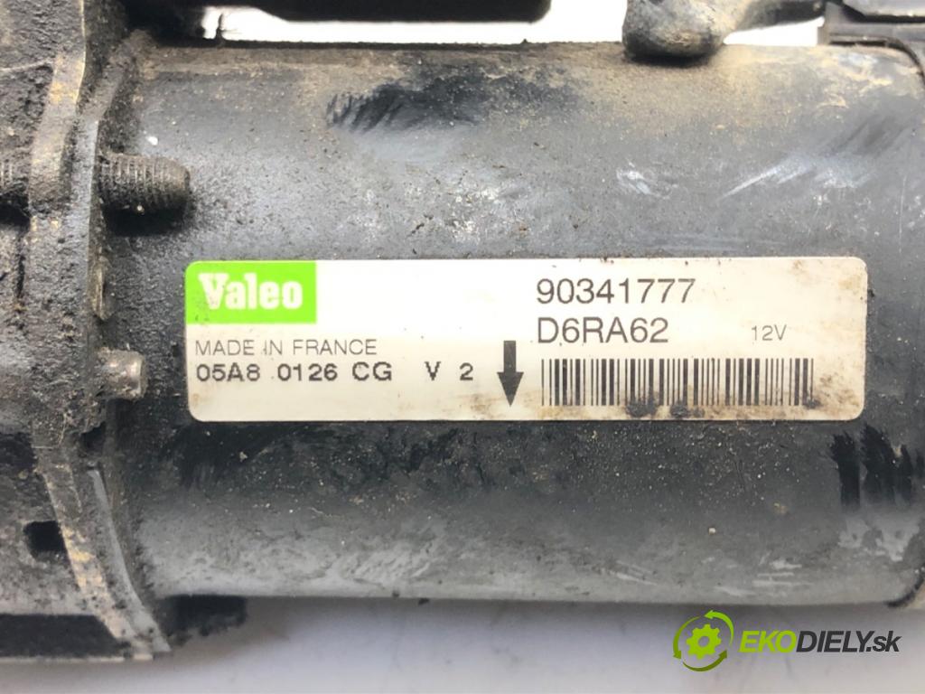 OPEL ASTRA G liftback (T98) 1998 - 2009    1.6 (F08, F48) 55 kW [75 KM] benzyna 1998 - 2000  Štartér 90341777 D6RA62 (Štartéry)