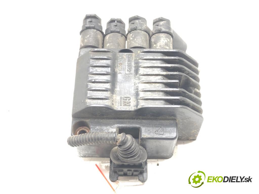 OPEL ASTRA G liftback (T98) 1998 - 2009    1.6 (F08, F48) 55 kW [75 KM] benzyna 1998 - 2000  Cievka zapaľovacia 10487489 (Zapaľovacie cievky, moduly)
