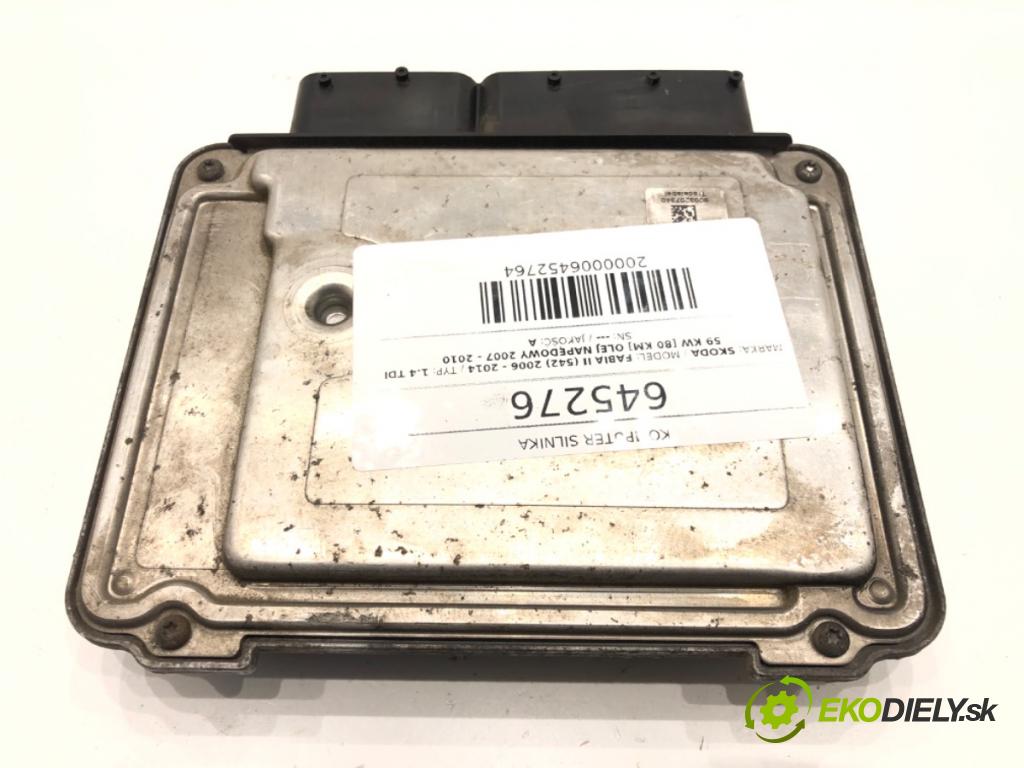 SKODA FABIA II (542) 2006 - 2014    1.4 TDI 59 kW [80 KM] olej napędowy 2007 - 2010  riadiaca jednotka Motor 045906013AJ 0281016625 (Riadiace jednotky)