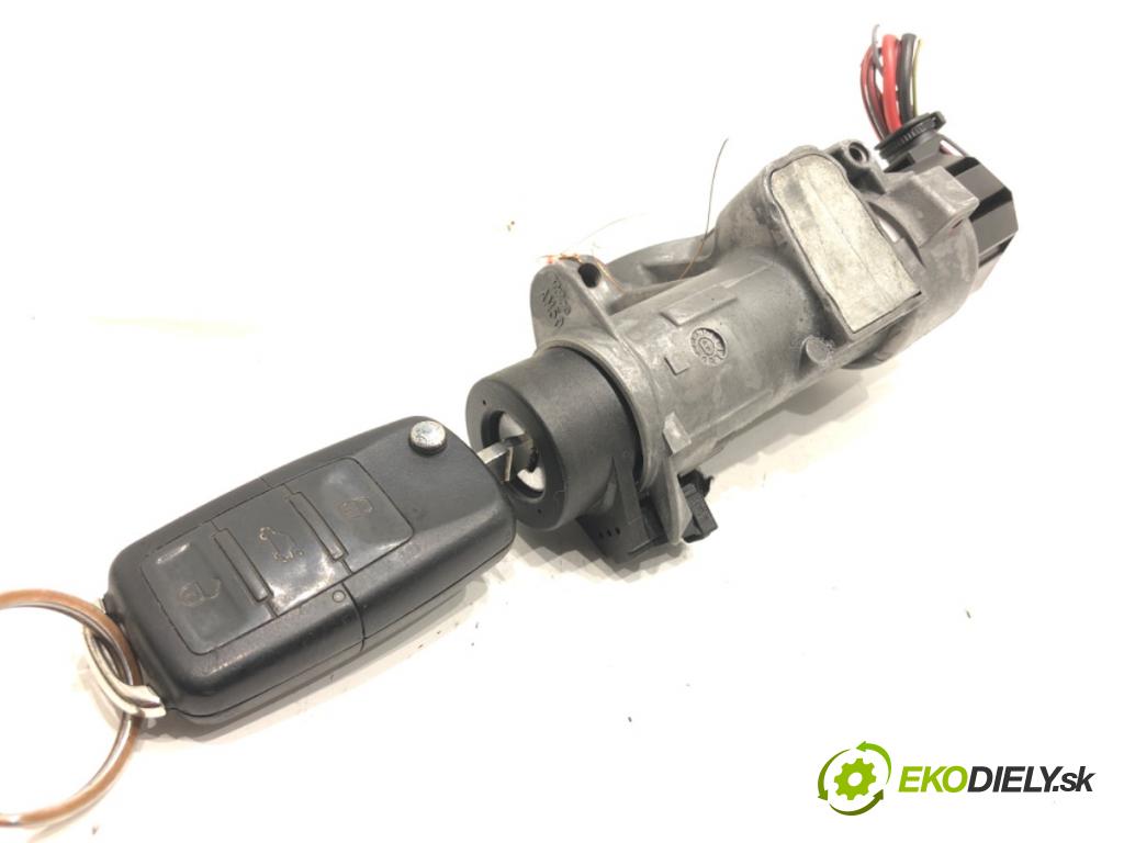 SKODA FABIA II (542) 2006 - 2014    1.4 TDI 59 kW [80 KM] olej napędowy 2007 - 2010  spinačka 4B0905851C (Spínacie skrinky a kľúče)