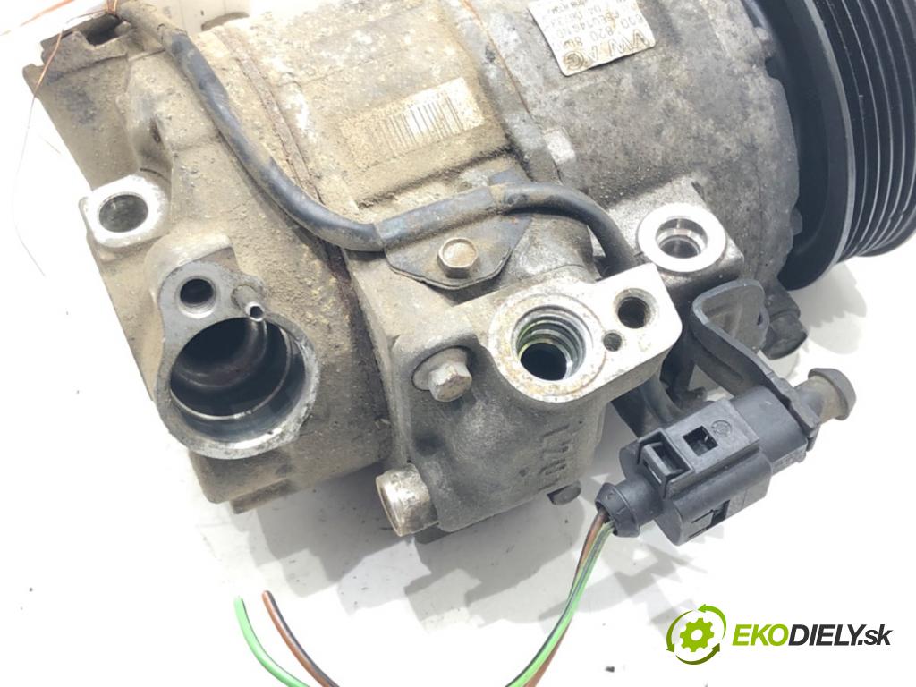 SKODA FABIA II (542) 2006 - 2014    1.4 TDI 59 kW [80 KM] olej napędowy 2007 - 2010  kompresor klimatizace 6Q0820808G (Kompresory)