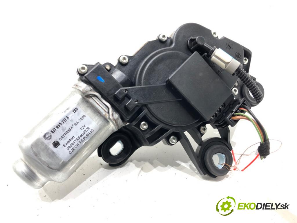 SKODA FABIA II (542) 2006 - 2014    1.4 TDI 59 kW [80 KM] olej napędowy 2007 - 2010  motor stěračů zadní část 5J7955711A