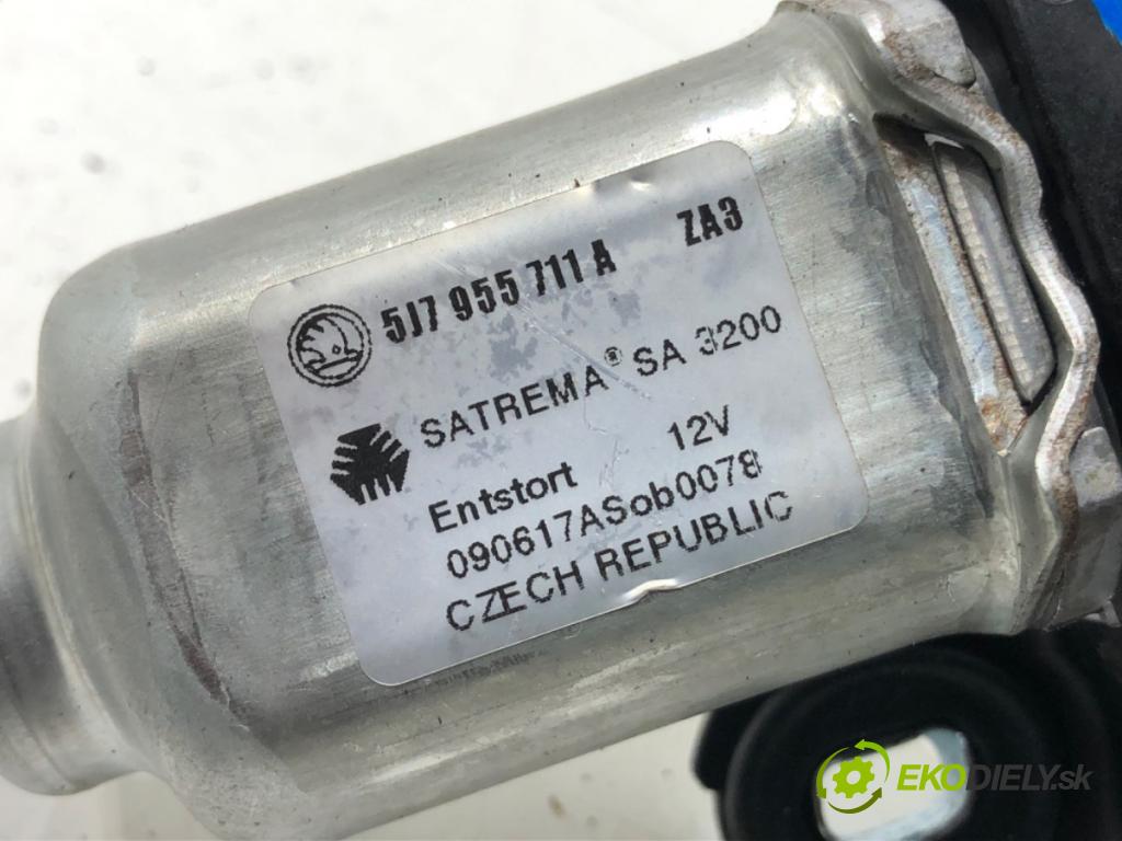 SKODA FABIA II (542) 2006 - 2014    1.4 TDI 59 kW [80 KM] olej napędowy 2007 - 2010  motor stěračů zadní část 5J7955711A