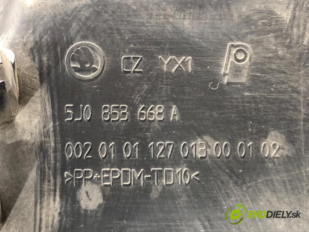 SKODA FABIA II (542) 2006 - 2014    1.4 TDI 59 kW [80 KM] olej napędowy 2007 - 2010  mřížka maska 5J0853668A (Mřížky (masky) chladičů)