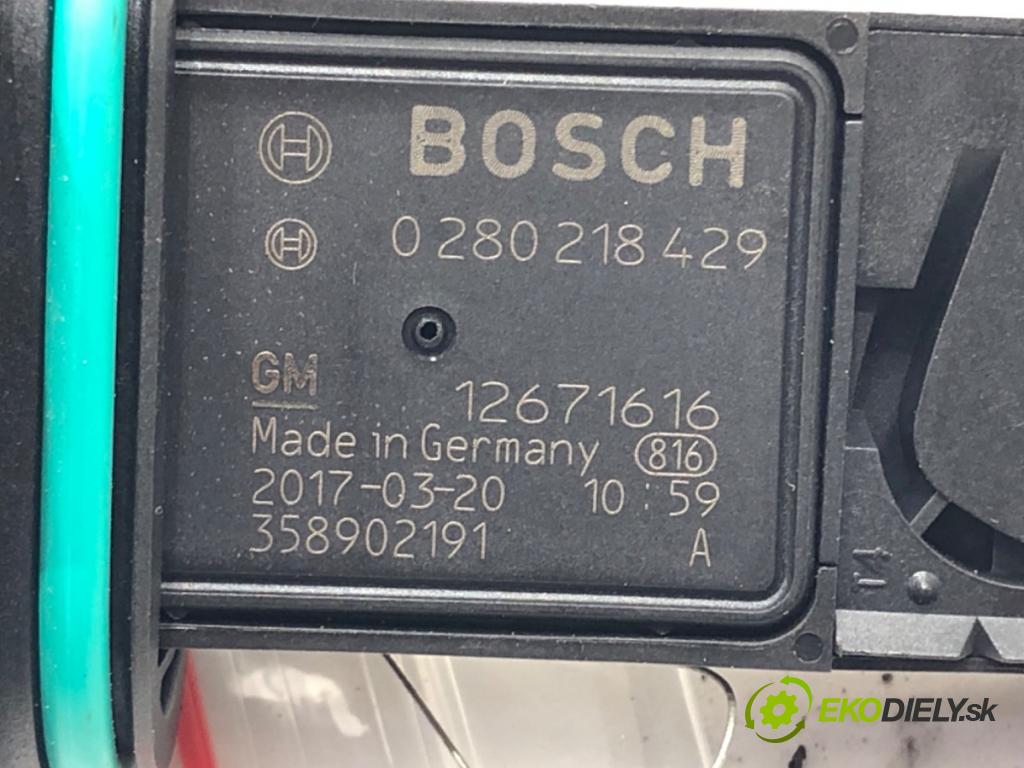 OPEL ASTRA K Sports Tourer (B16) 2015 - 2022    1.6 CDTi (35) 81 kW [110 KM] olej napędowy 2015 - 2022  Váha vzduchu 0280218429 (Váhy vzduchu)