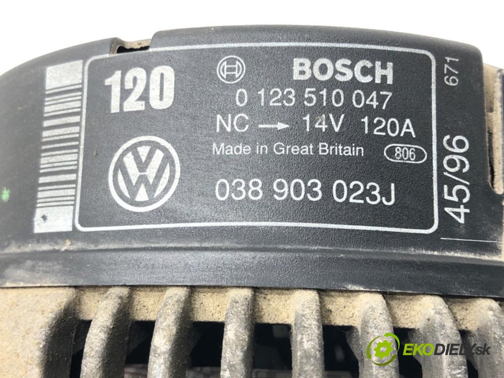 SKODA OCTAVIA I (1U2) 1996 - 2010    1.9 TDI 66 kW [90 KM] olej napędowy 1996 - 2010  Alternátor 038903023J (Alternátory)