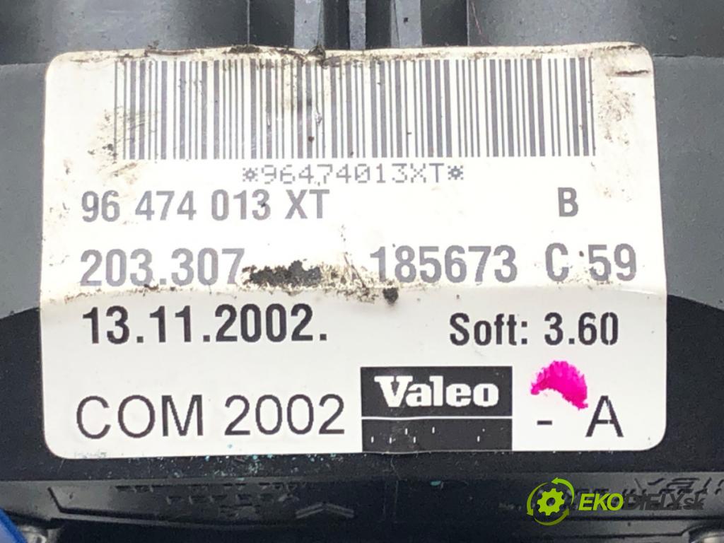 CITROEN C3 I (FC_, FN_) 2002 - 2022    1.4 i 54 kW [73 KM] benzyna 2002 - 2010  Prepínač kombinovaný 96474013XT (Prepínače, spínače, tlačidlá a ovládače kúrenia)