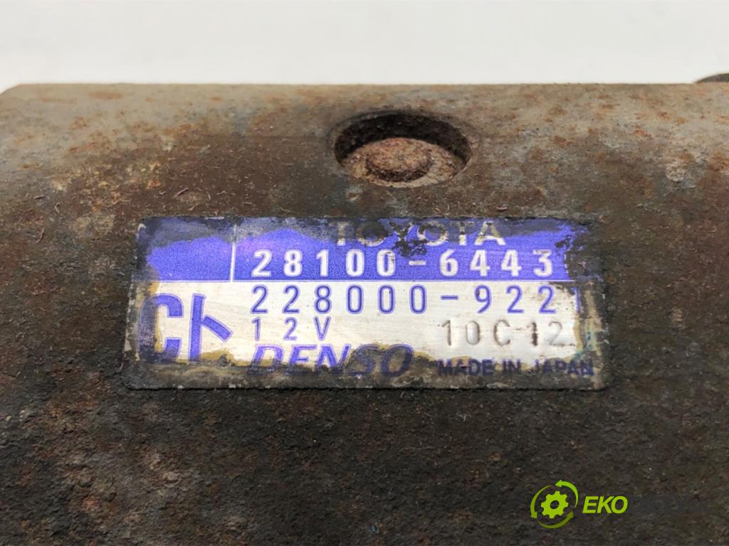TOYOTA COROLLA Verso (_E12_) 2001 - 2007    2.0 D-4D (CDE120_) 66 kW [90 KM] olej napędowy 2002 - 2004  Štartér 28100-64430 (Štartéry)
