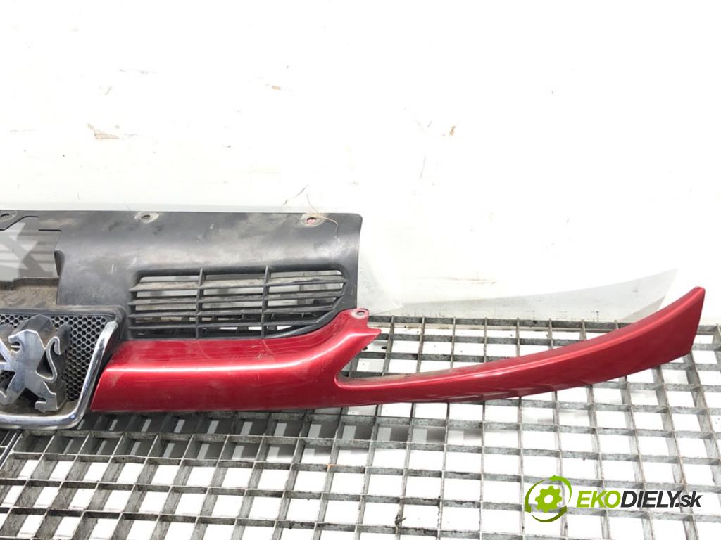 PEUGEOT 206 liftback (2A/C) 1998 - 2012    1.4 i 55 kW [75 KM] benzyna 1998 - 2012  mřížka maska  (Mřížky (masky) chladičů)