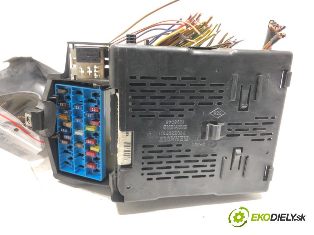 RENAULT SCÉNIC I nadwozie wielkoprzestrzenne (MPV) (JA0/1_, FA0_) 1999 - 2010    1.9 dTi (JA1U) 59 kW [80 KM] olej napędowy 2001 - 2003  modul BSI 8200029342B (Pojistkové skříňky)