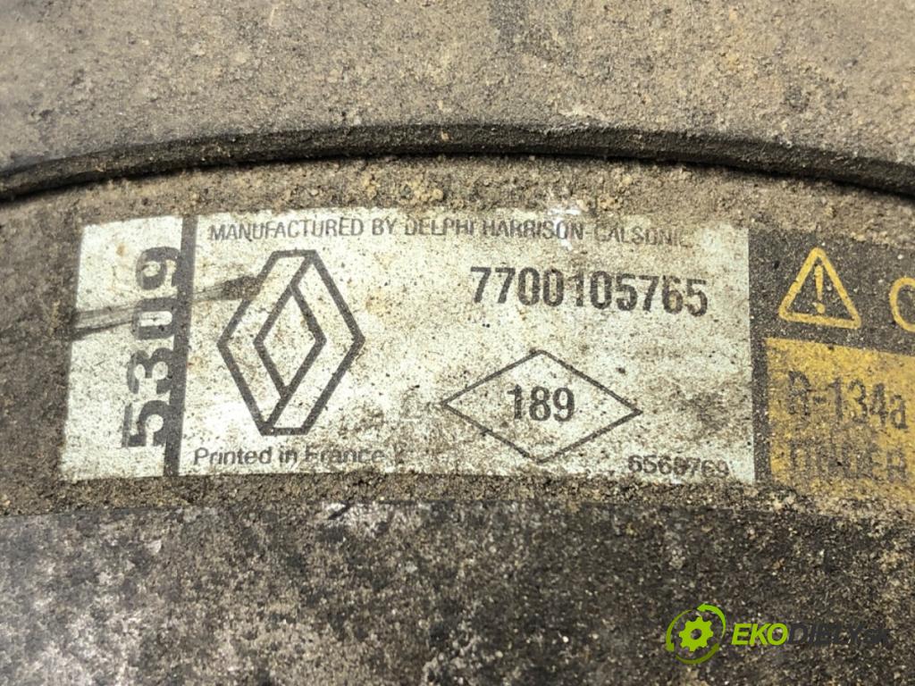 RENAULT SCÉNIC I nadwozie wielkoprzestrzenne (MPV) (JA0/1_, FA0_) 1999 - 2010    1.9 dCi (JA05, JA1F) 75 kW [102 KM] olej napędowy 1999 - 2003  kompresor klimatizace 7700105765 (Kompresory)