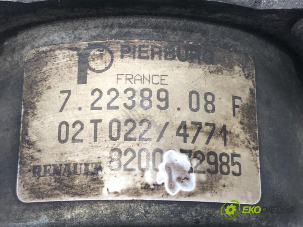 RENAULT SCÉNIC I nadwozie wielkoprzestrzenne (MPV) (JA0/1_, FA0_) 1999 - 2010    1.9 dCi (JA05, JA1F) 75 kW [102 KM] olej napędowy 1999 - 2003  Pumpa vákuová 72238908