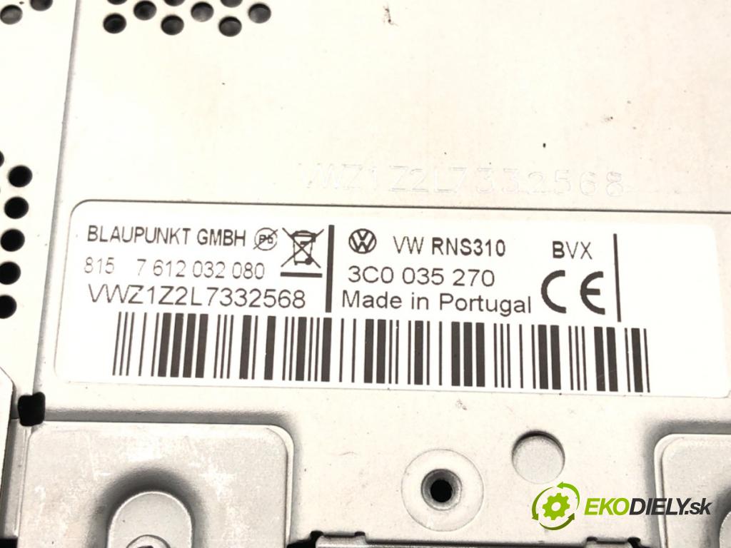 VW TOURAN (1T1, 1T2) 2003 - 2010    1.9 TDI 77 kW [105 KM] olej napędowy 2003 - 2010  RADIO 3C0035270 (Audio zariadenia)