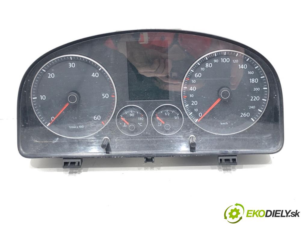 VW TOURAN (1T1, 1T2) 2003 - 2010    1.9 TDI 77 kW [105 KM] olej napędowy 2003 - 2010  Prístrojovka 1T0920874A (Prístrojové dosky, displeje)