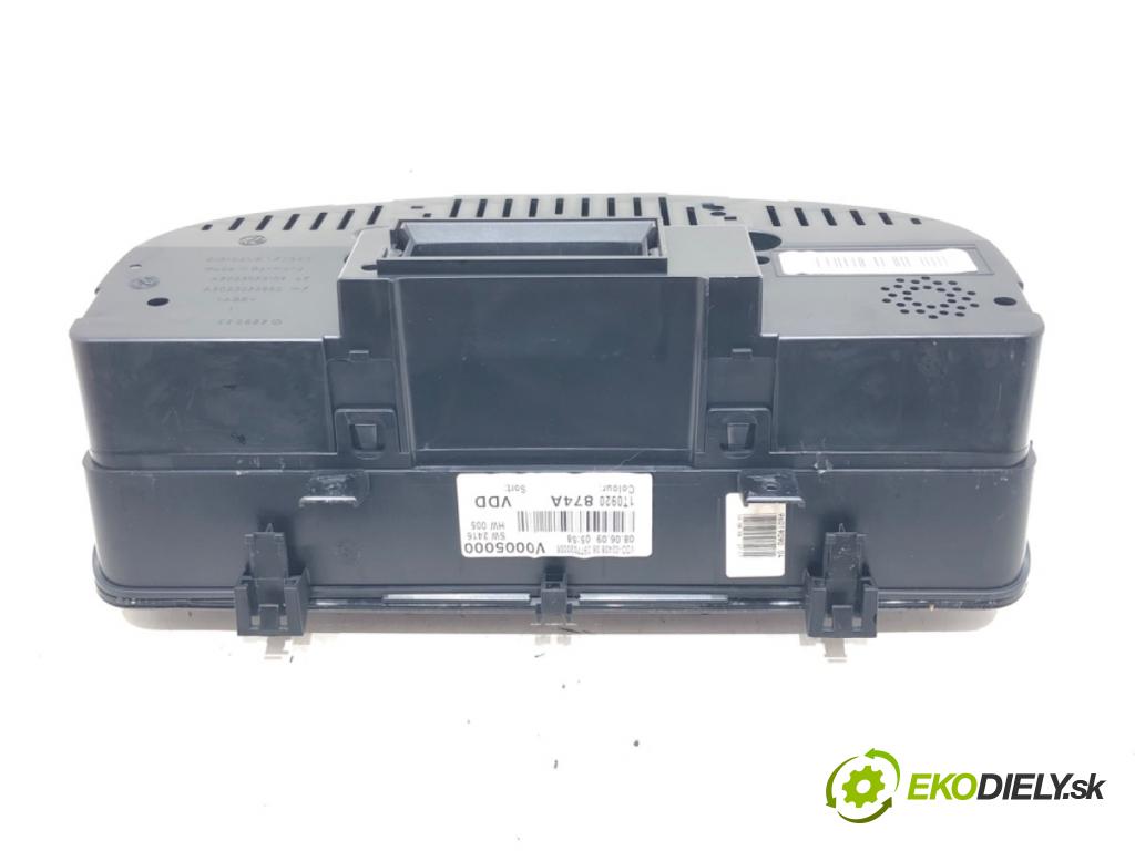 VW TOURAN (1T1, 1T2) 2003 - 2010    1.9 TDI 77 kW [105 KM] olej napędowy 2003 - 2010  Prístrojovka 1T0920874A (Prístrojové dosky, displeje)