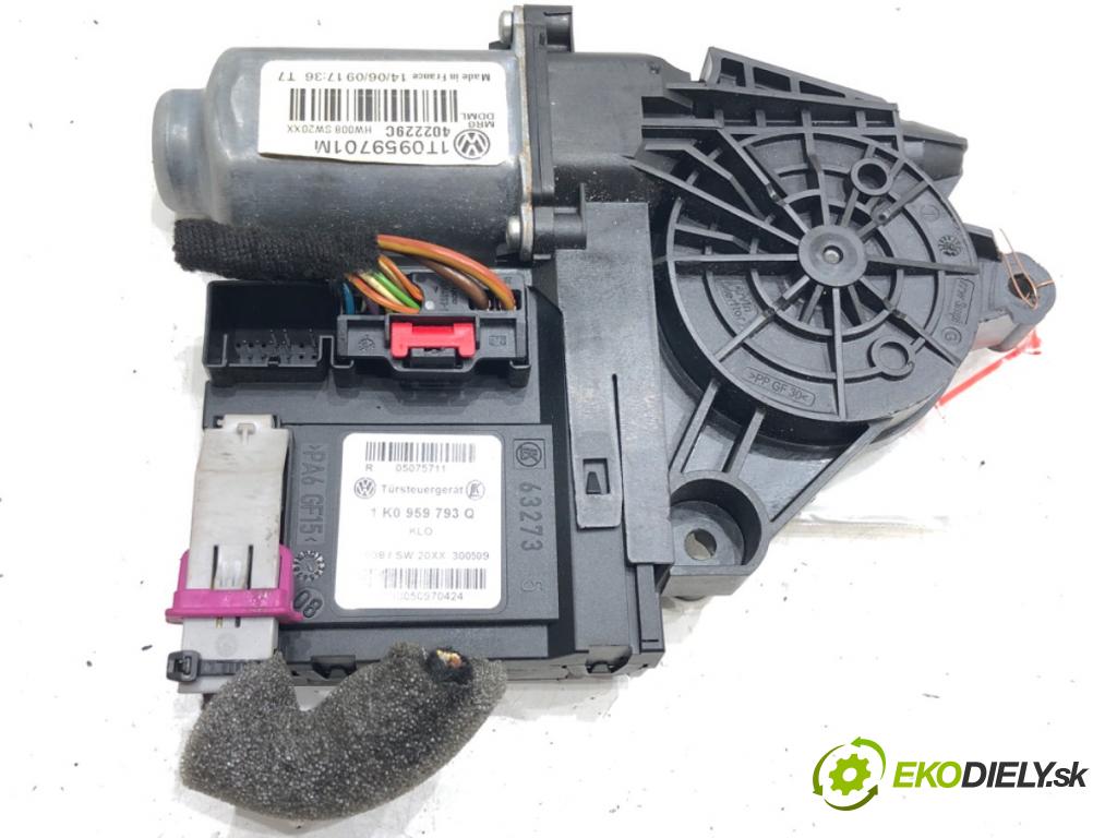 VW TOURAN (1T1, 1T2) 2003 - 2010    1.9 TDI 77 kW [105 KM] olej napędowy 2003 - 2010  motorek sťahovaní okna přední část levý 1T0959701M (Ostatné)