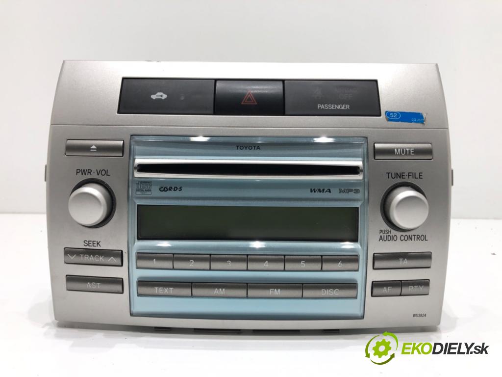 TOYOTA COROLLA Verso (ZER_, ZZE12_, R1_) 2004 - 2009    1.8 (ZNR11_) 95 kW [129 KM] benzyna 2004 - 2009  RADIO 86120-0F030 (Audio zariadenia)