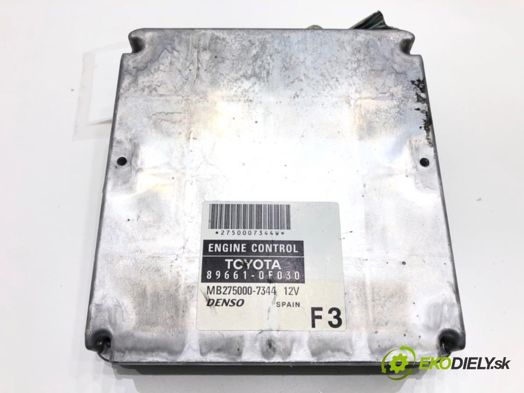 TOYOTA COROLLA Verso (ZER_, ZZE12_, R1_) 2004 - 2009    1.8 (ZNR11_) 95 kW [129 KM] benzyna 2004 - 2009  riadiaca jednotka Motor 89661-0F030 (Riadiace jednotky)