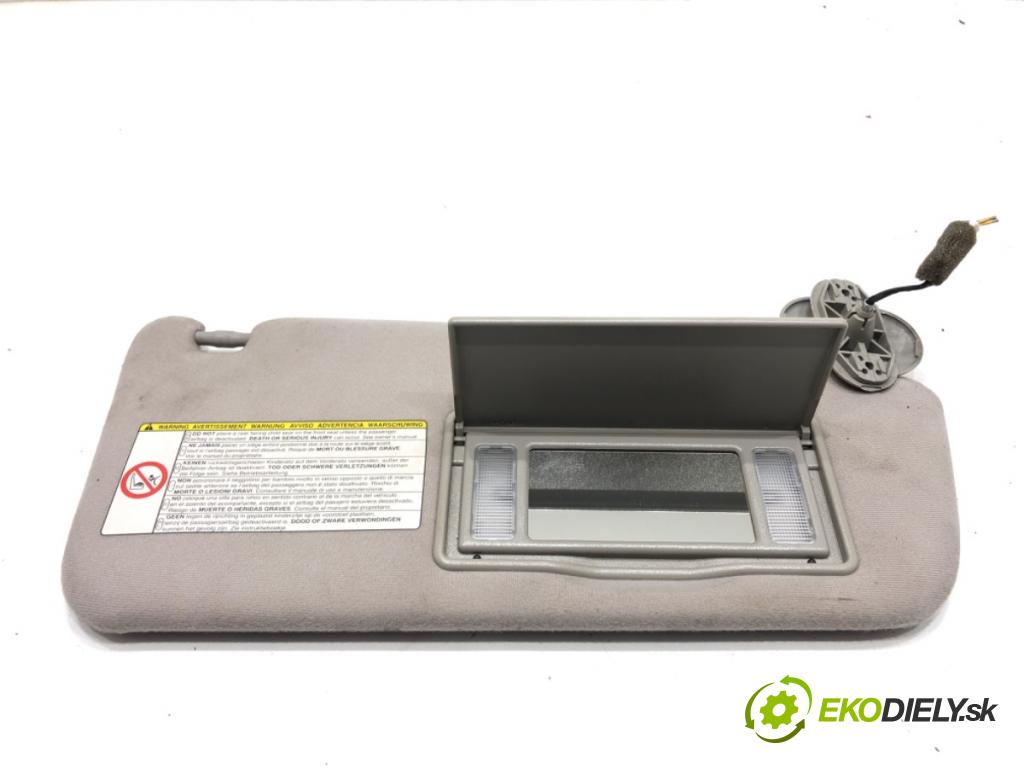 TOYOTA COROLLA Verso (ZER_, ZZE12_, R1_) 2004 - 2009    1.8 (ZNR11_) 95 kW [129 KM] benzyna 2004 - 2009  Clona slnečná pravy 