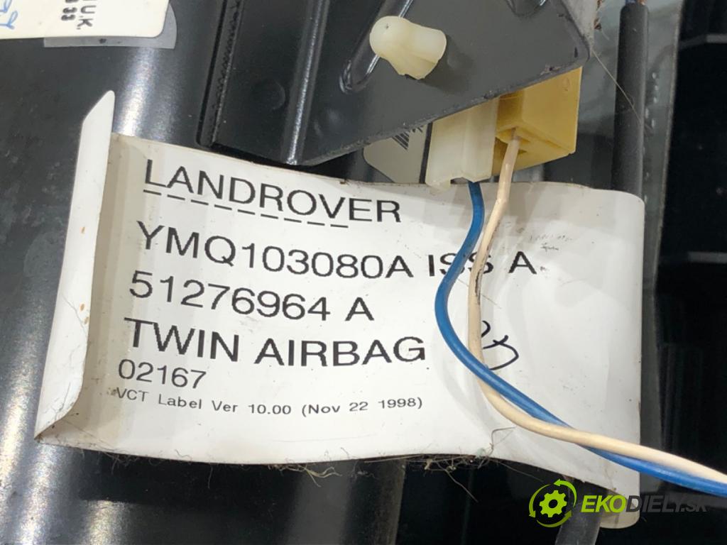 LAND ROVER FREELANDER I (L314) 1998 - 2006    2.0 DI 4x4 72 kW [98 KM] olej napędowy 1998 - 2000  AirBag spolujazdca YMQ103080A (Airbagy)