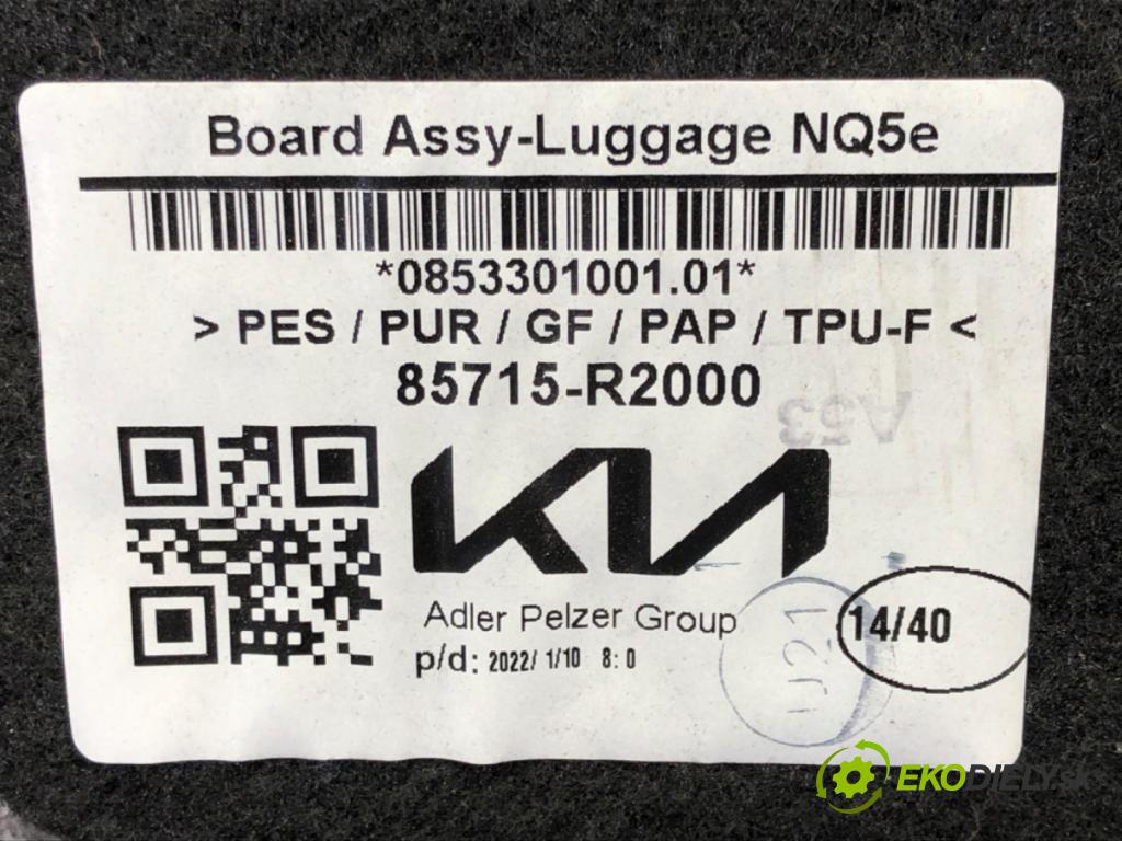 KIA SPORTAGE V (NQ5) 2021 - 2022    1.6 T-GDI MEHV 132 kW [179 KM] Hybryda silnik benzynowy / elektryczny 2021 - 2022  KRYTINA: PODLAHA: kufra 85715-R2000 (Ostatní)