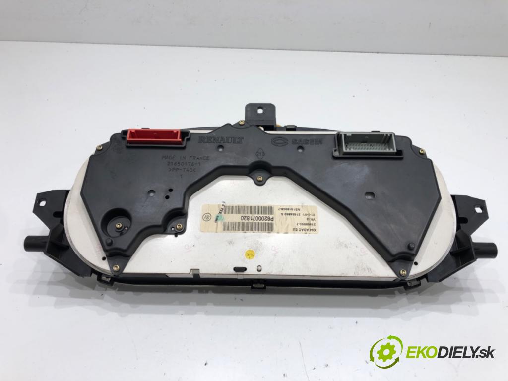 RENAULT SCÉNIC I nadwozie wielkoprzestrzenne (MPV) (JA0/1_, FA0_) 1999 - 2010    1.6 (JA00, JA16, JA15, JA19, JA1V, JA2B, JA2C, JA0B,... 79 kW [107 KM] benzyna 1999 - 2003  Prístrojovka P8200071820 (Prístrojové dosky, displeje)