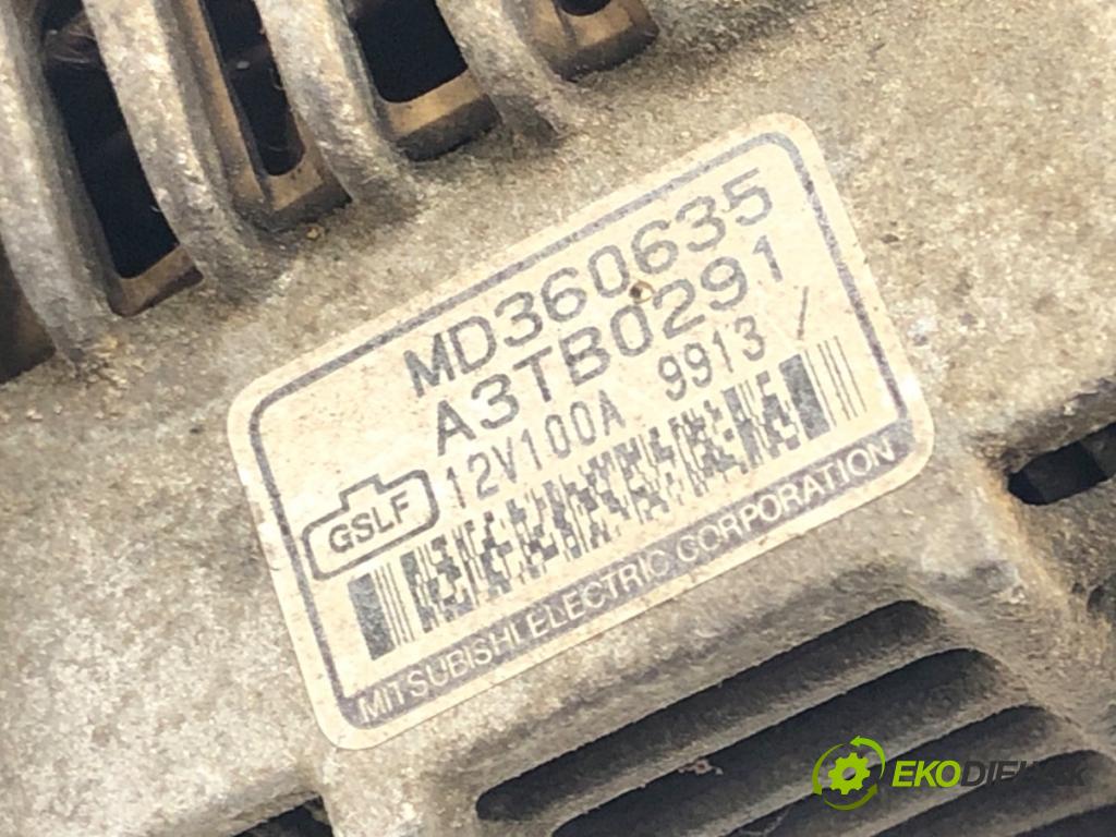 MITSUBISHI PAJERO PININ I (H6_W, H7_W) 1999 - 2007    1.8 GDI (H66W, H76W) 88 kW [120 KM] benzyna 1999 - 2001  Alternátor MD360635 (Alternátory)