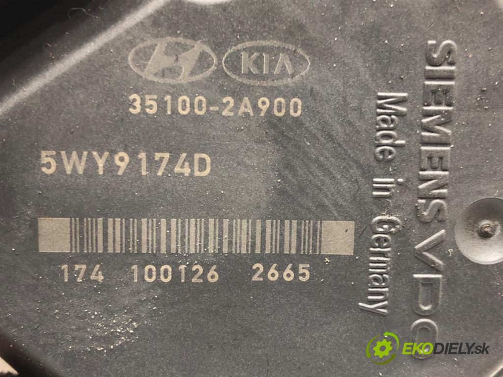 KIA VENGA (YN) 2010 - 2022    1.6 CRDi 115 85 kW [116 KM] olej napędowy 2010 - 2022  Škrtiaca klapka 35100-2A900 (Škrtiace klapky)