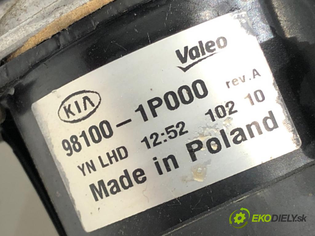 KIA VENGA (YN) 2010 - 2022    1.6 CRDi 115 85 kW [116 KM] olej napędowy 2010 - 2022  Mechanizmus stieračov predný 98100-1P000 (Motorčeky stieračov predné)