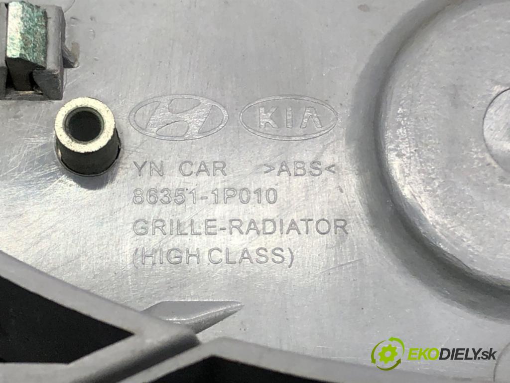 KIA VENGA (YN) 2010 - 2022    1.6 CRDi 115 85 kW [116 KM] olej napędowy 2010 - 2022  mřížka maska 86351-1P010 (Mřížky (masky) chladičů)
