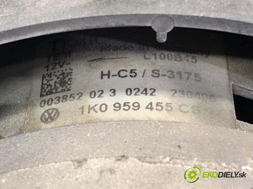 VW GOLF V (1K1) 2003 - 2010    1.4 16V 55 kW [75 KM] benzyna 2003 - 2006  Ventilátor chladiča 1K0959455CS (Ventilátory)