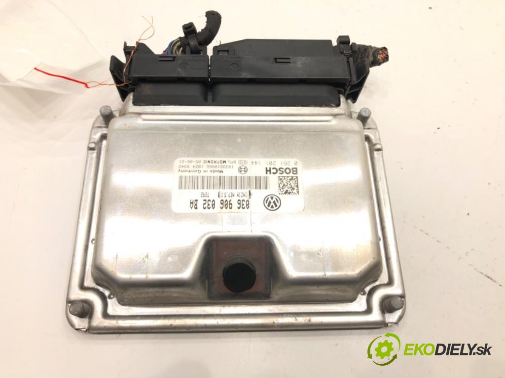 VW GOLF V (1K1) 2003 - 2010    1.4 16V 55 kW [75 KM] benzyna 2003 - 2006  riadiaca jednotka Motor 036906032BA 0261201144 (Riadiace jednotky)