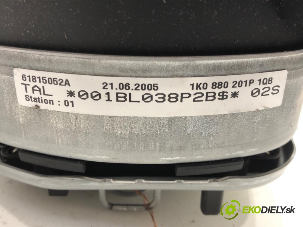 VW GOLF V (1K1) 2003 - 2010    1.4 16V 55 kW [75 KM] benzyna 2003 - 2006  AirBag volantu 1K0880201P (Airbagy)