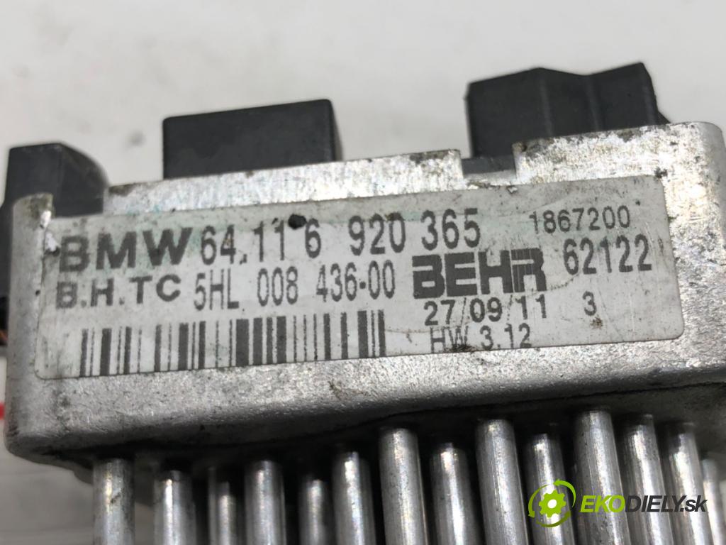 BMW 3 Touring (E46) 1999 - 2005    320 d 110 kW [150 KM] olej napędowy 2001 - 2005  odpor rezistor topení vzduchu 6920365 (Odpory topení)